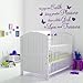 No Joys On Earth Girl - Wall Decal Sticker Quote baby nursery (Medium)