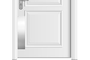 Fabbay 2 Stück Tür-Trittplatten für Außentüren, Aluminium-Trittplatte für Türen, Dekoration, verhindert das Treten der Tür (Grau-Silber, 10,2 x 40,6 cm)