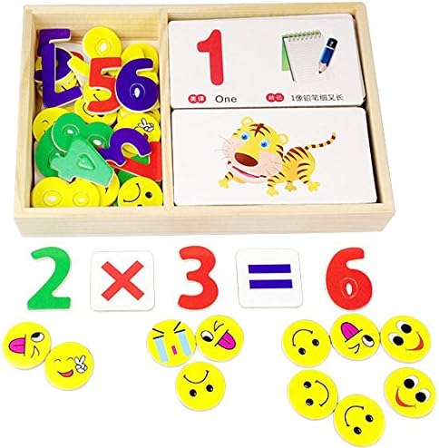 New Mathematics Maths Early Learning Cards Animal Early Education Toy Number Recogntion