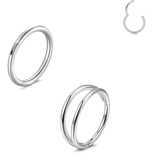 3 Pièces Piercing Nez 316L Acier Chirurgical Doré 16G - Anneaux Nez Hypoallergéniques TOFBS Pour Femmes Et Hommes