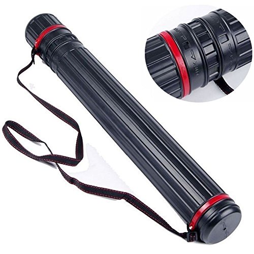 Yjl tir à l'arc flèche Carquois épaule Tube Ceinture qui peut contenir 12 flèches droite mains, tube de flèche, Régler Longueur 63 - - Convient pour n'importe quelle Taille flèche