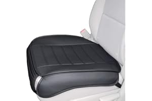 Big Ant Car Seat Covers (2-Pack,Black), Breathable Soft PU Leather Car Front Seat Seat Cushion with Edge Wrapping, Anti-UV, Sweat-Stain Resistant, Non-Slip Interior Seat Pad for Cars,sedan,Truck,SUV