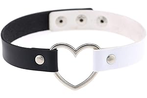 Busirde Jewelry delle Ragazze delle Donne del Cuore della Lega Choker del Cuore della cavità Punk Collana Party Club Femminile Collare Collo Tailixing