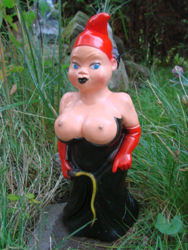 Gartenzwerg Herrin aus bruchfestem PVC Zwerg Made in Germany Figur