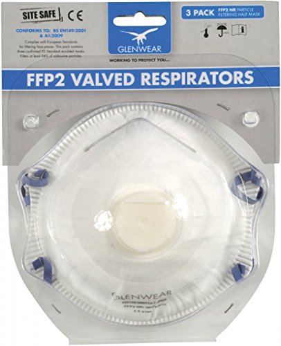 Preisvergleich Produktbild Glenwear FFP2 Atemschutzmaske mit Ventil, 3 Stück
