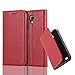 Produktbild Cadorabo Hülle für Samsung Galaxy S4 Active - Hülle in Apfel ROT – Handyhülle mit Magnetverschluss, Standfunktion und Kartenfach - Case Cover Schutzhülle Etui Tasche Book Klapp Style