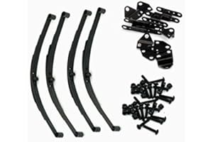 ZUOLAN XUNJIAJIE Black 1 Set Leaf Springs Set HighLift Chassis for RC4WD D90 1/10 RC Crawler Auto Upgrade Parts
