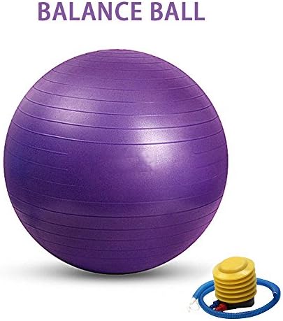 Anti-Burst 55/65/75 cm Yoga Ball Balance Ball Gym Exercise Ball With Foot Pump For Fitness Relaxation Stress, Relief Stiff Shoulder, Fitness(3 Size) (large)