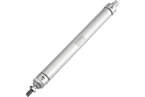 Heschen Cilindro de aire delgado neumático, MAL 25-250, PT1/8 '' puerto, 25mm agujero, 250mm carrera, doble efecto