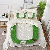 Inclut 1 housse de couette de 200 x 200cm.+2 taie d'oreiller 63 x 63 CM . 100% microfibre de haute qualité et plus durable que le coton.