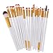 Imported 20pc Makeup Brushes Kit Powder Foundation Eyeshadow Eyeliner Lip Brush Set RS.335.00