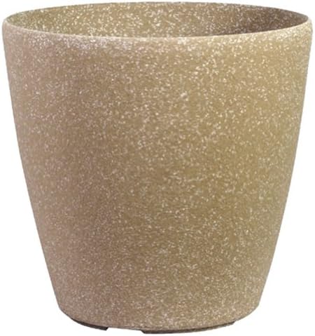 Stone Light SL Series 51cm Cast Stone Round Planter - Beige Sandstone (Pack of 3)