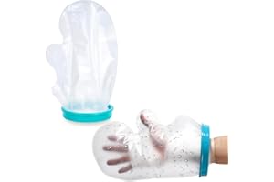 KSJEHW Wodoodporny ochraniacz gipsowy dla dorosłych, osłona kredy - przezroczysta, wysokiej jakości silikon - wielokrotnego użytku, elastyczny i wygodny, idealny do użytku w łazience lub pod