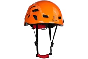 Heemtle Safety Helmet Head Protection Rock Climbing Tree Arborist Abseiling Construction Aerial Work Rappelling Rescue Equipment 5 Colors Optional（Adjustable：54-62CM）