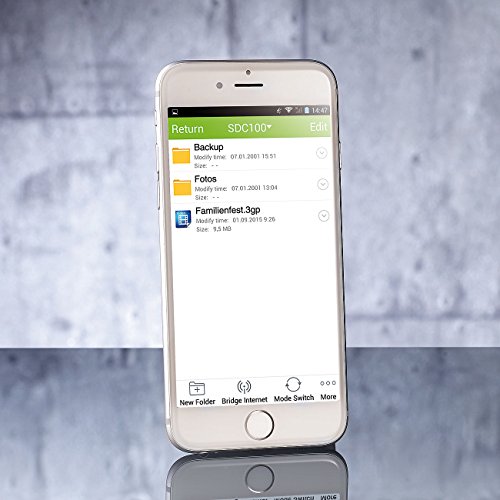 Callstel Wireless Connected WiFi microSD-Kartenleser für iPhone, iPad, Android - 4
