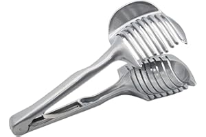 BZKSER Cortadora de Frutas y Verduras - Cortador de Rebanadas de Limón Y Tomate de Cebolla, Pinzas de Fruta Redondas de Mano Multiusos Soporte de Cebolla de Cortar Frutas Verduras Cocina Ayuda