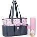 Produktbild CLD Damen Wickeltasche 2 Tragetaschen Floral Kaffee