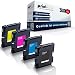 Produktbild 4x kompatible Druckerpatronen für Ricoh Aficio SG 2100 SG 2100 N SG 3100 snw SG 3110 dn SG 3110 dnw SG 3110 n SG 3110 sfnw SG 7100 dn SG-K 3100 DN Black Cyan Magenta Yellow - GC-41 GC41 - Color Pro Serie