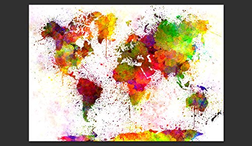 FOTOTAPETE 400×280 cm – VLIES TAPETE PREMIUM – PROFI QUALITÄT – Top moderne Wanddeko – Riesen Wandbild – Top Design Tapete – Neue exklusive Edition mit noch besser Druckauflösung – Deutsches Premium Vlies – Weltkarte k-B-0002-a-a - 2