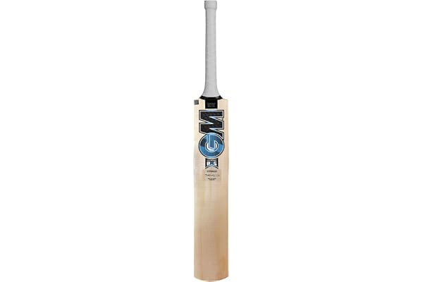 GM Diamond Striker Kashmir Willow Cricket Bat with Cross Weave Tape on The Face Size-5 Light Weight Free Cover
