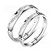 Produktbild 1 Paar Trauringe Damen Herren 925er Sterling Silber Hypoallergen Ewig Liebe partnerschaftsringe Memoir-Ringe Ehe-verlobungsringe Verstellbar