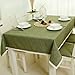 Produktbild JIAQI Super Anti-Flecken-Tischdecke ZYL Tischdecke Tischdecke Stoff Baumwolle Lepra Continental Couchtisch Tuch Lace Edge Verdickte tragbare Tischdecke (Color : Pine Green, Size : 140 * 200cm)
