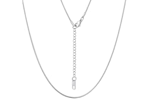 ChainsPro Collier Chaîne Serpent pour Dames 1.2 mm en Acier/Or/Rose Or/Noir Chaîne Fine à Maille Serpentine (18-30)+2” Chaîne Féminine Se Porte Seule ou pour Pendentif Chaîne Réglable Petite Étroite