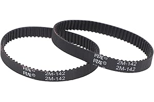 Yawdil 2pcs Courroie de Distribution 2GT/2M Périmètre 140 142 150 160 180mm Largeur 6mm Synchrone Convoyeur Pièce De Rechange pour Aspirateur