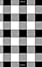 Produktbild Buffalo Plaid Traveler Notebook: 5x8 Travel Size Journal, Black & White Buffalo Plaid Theme With 100 Blank Pages