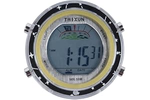 Sarini Montre de Moto étanche avec Cadran, Montre numérique à Coller sur Le Guidon, adaptée aux Motos, Voitures