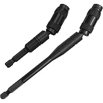 Pivot Bit Holder Milwaukee 4-Piece Magnetic Pivoting Drill Bit Set - 90mm/145mm Extensions With PH2/PZ2 Bits For Tight Spaces Nut Driver Set