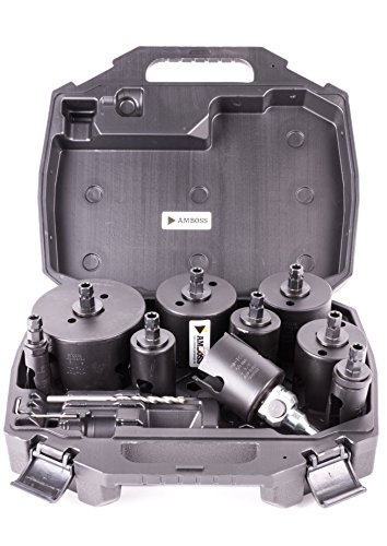 Amboss HM Universal-Lochsägen „Black Edition TCT Power Set“ – 11 teilig Ø 22-114 mm - 5