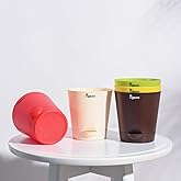 Ugaoo Self Watering Pots Planter for Plants - 4 Inch, Round, Set of 5