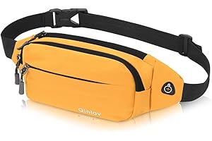 QINLOV Bauchtasche Gürteltasche für Herren Damen Hüfttasche Sport Wasserdicht Stylisch Hip Bum Waist Fanny Pack für Outdoor Reise Wandern Hundetraining