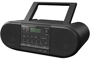 Panasonic RX-D552 Radio DAB+, Bluetooth, Lettore Cd, Design Vintage, 20W, USB, Telecomando Incluso, Portatile, Sound Booster, Nero