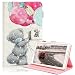 Produktbild Hülle für Samsung Galaxy Tab E 9.6, 3D Kinder Glitzer Bling PU Leder Weiches TPU Inner, Ständer Smart Cover für Samsung Galaxy Tab E 9.6-Zoll SM - T560/SM- T561, Ballon Bär