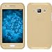 Produktbild PhoneNatic Case für Samsung Galaxy J1 (2015 - J100) Hülle Silikon gold 360° Fullbody Cover Galaxy J1 (2015 - J100) Tasche + 2 Schutzfolien