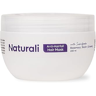 Naturali Anti-Hairfall Hair Mask With Rosemary, Ginseng...