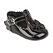 BABY GIRLS RED BLACK PINK WHITE IVORY PATENT PRAM CHRISTENING SHOES SIZES 0 TO 4 UK (3 (12-18months), Black)