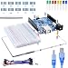 Produktbild Longruner UNO R3 Project Starter Kit with tutorials,Breadboard Holder for Arduino,Jumper Wires,Resistor Kit,LED,USB Cable,Compatible with Arduino Mega 2560 Nano LK83