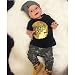 Zhuannian Baby Boys Letter Print T-shirt and Trousers Outfit (2-3Y)