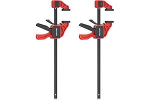 GETLITOOL Paio 12-Inch Morsetti a Barra da Falegname con Serraggio 165LBS/75kg 31cm, 2 in 1 2X12" F-Bar/Spargitore a Sgancio Rapido per Lavorazione Legno con Binario in Acciaio al Carbonio