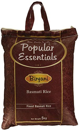 Popular Essentials Biryani Basmati Rice, 5kg RS.637 (14.00% Off) - Amazon Popular Essentials Biryani Basmati Rice, 5kg RS.637 (14.00% Off) - Amazon
