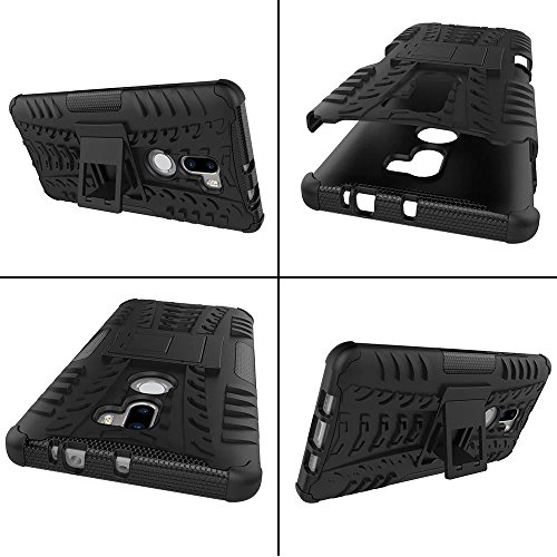Xiaomi Mi5S Plus Funda   Heavy Duty  H  brida Rugged Armor Case Choque Absorci  n Protecci  n Dual Layer Bumper Carcasa con pata de Cabra para Xiaomi Mi5S Plus Negro