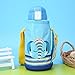 Produktbild WJNGQJKXKIJ Kaffeepad-Düse für Kinder, Edelstahl, mit Vakuum für kreatives Stroh, doppelter Deckel, Schultasche für die Schule, 600 ml, Blau