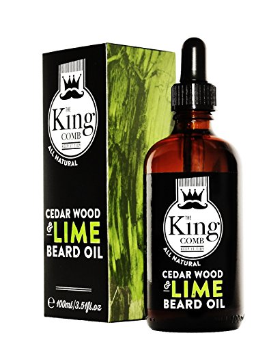 BEARD OIL by The King Comb, Premium Beard Conditioning Oil, Beard Growth & Beard Care, Made in England, XL 100ml