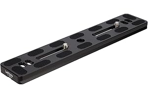 LEFTFOTO Universal Quick Release Plate,200mm Camera QR Plate,Quick Shoe Plates with Two 1/4" Screw Fits Arca Swiss Standard Clamp for DSLR Camera Tripod Ballhead