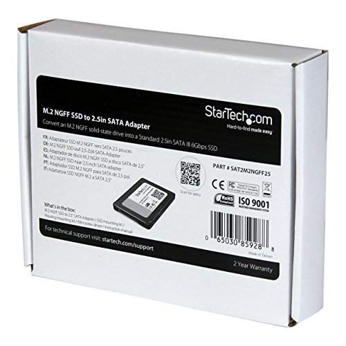 StarTech M.2 NGFF auf 2,5 Zoll SATA III SSD Adapter - 4