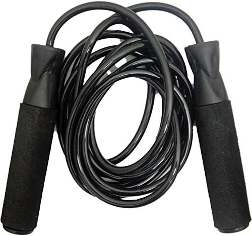 WOLPHY Men & Women's Jumping Skipping Rope Best in Fitness, Sports, Exercise, Weight Loss,Workout Skipping Rope for Kids, Girls, Children, Adult (Black)