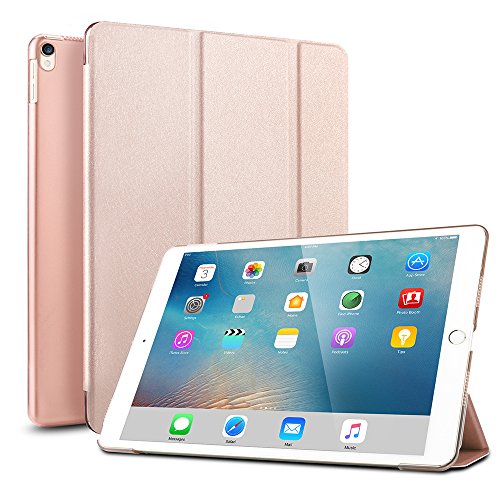 Boriyuan Ipad Pro 9.7 Hülle Smart Case Cover ultra slim Schutztasche aus PU Leder für Ipad Pro 9.7 Zoll mit Standfunktion, Auto Sleep Wake up, Displayschutzfolie und Stylus auch inklusive (Rosa Gold)